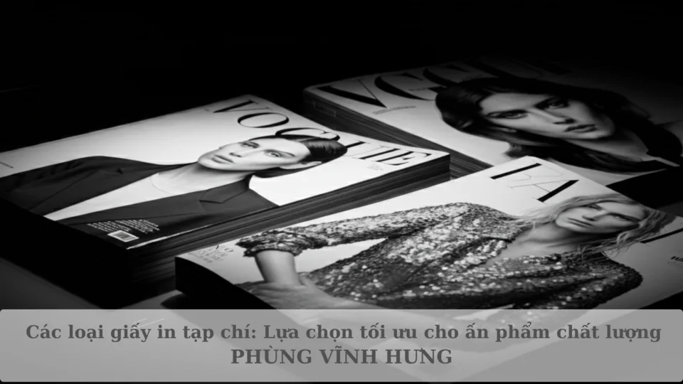 Các loại giấy in tạp chí: Lựa chọn tối ưu cho ấn phẩm chất lượng