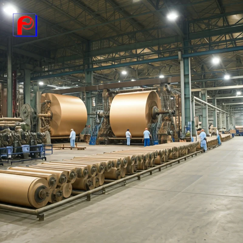 quy trình sản xuất giấy kraft